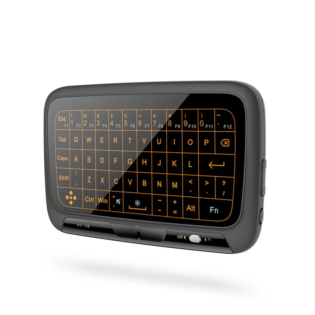 Мини H18 беспроводная клавиатура 2,4 ГГц портативная клавиатура Пульт дистанционного управления сенсорной панелью клавиатура для Smart tv для Android tv Box PC игровая клавиатура