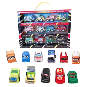 

12Pcs Mini Car Pull Back Toys Kids Mini Simulation Car Model Vehicles Racing Car Gift for Children Racing Car Boy Gifts