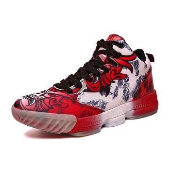 

Men Fashion Basketball Shoes Men Comfortable Breathable Sport Sneakers Zapatillas Hombre High-top Wear-Resistan Non-slip Shoes