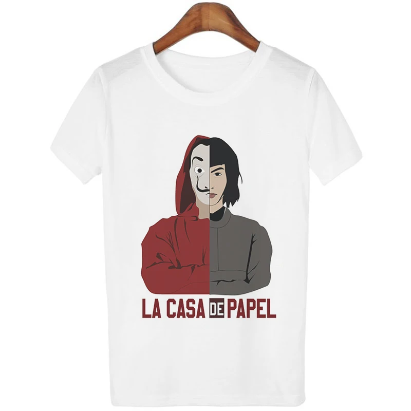 Западная мода; Новинка; Bella Ciao деньги Heist дом Бумага футболки La Casa De Papel футболка Для женщин Повседневная футболка женская футболка весенний Топ - Цвет: 3022