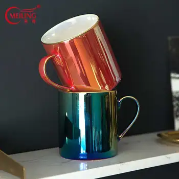 

Vintage Colorful Mug Glazed Ceramic Porcelain Milk Coffee Cup Home Office Kitchen Decor Personalized Birthday Christmas Gifts