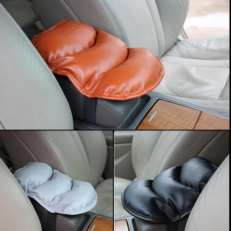 Универсальный автомобильный подлокотник накладки на коробку Автомобильная Центральная консоль подлокотник крышка сиденья мягкая полиуретановая Подушка Автомобильная портативная панель