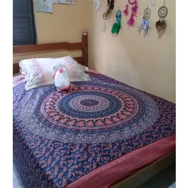 Us 12 04 35 Off 200x150cm Bohemian Hanging Wall Tapestry Mandala Fabric Psychedelic Tapestry Elephant Boho Decor Home Dorm Mattress Beach Picnic In