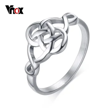 

Vnox Ouroboros Rings for Women Vintage Hollow Stainless Steel Self-devourer Female Femme Jewelry US Size 7 8 9