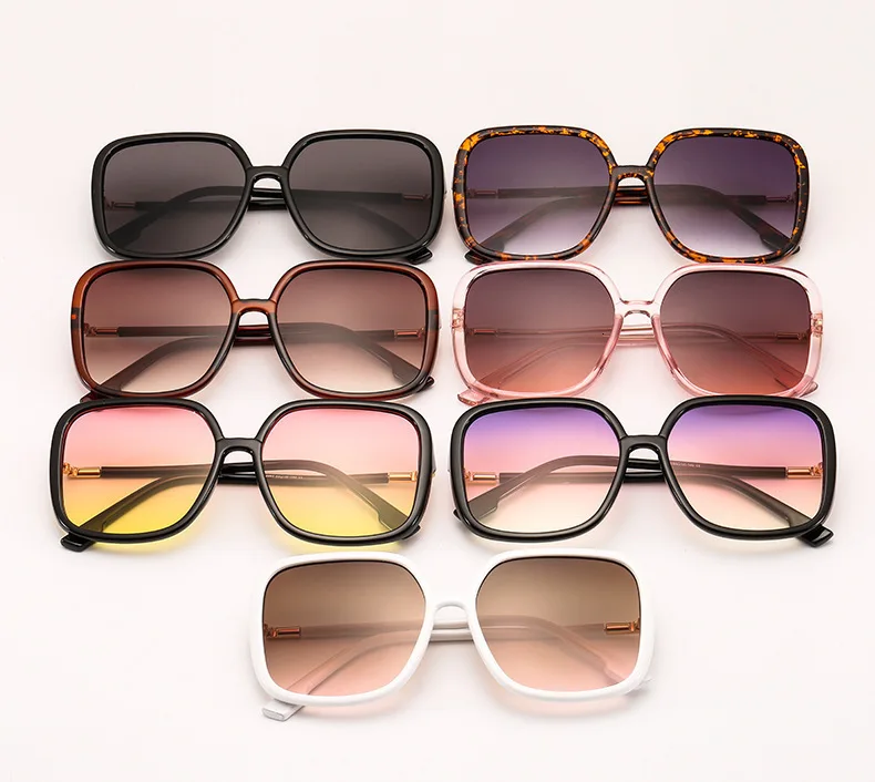 Большие Квадратные Солнцезащитные очки с одним мостом для женщин, роскошные брендовые солнцезащитные очки для женщин Ins, популярные винтажные Ретро мужские черные оттенки