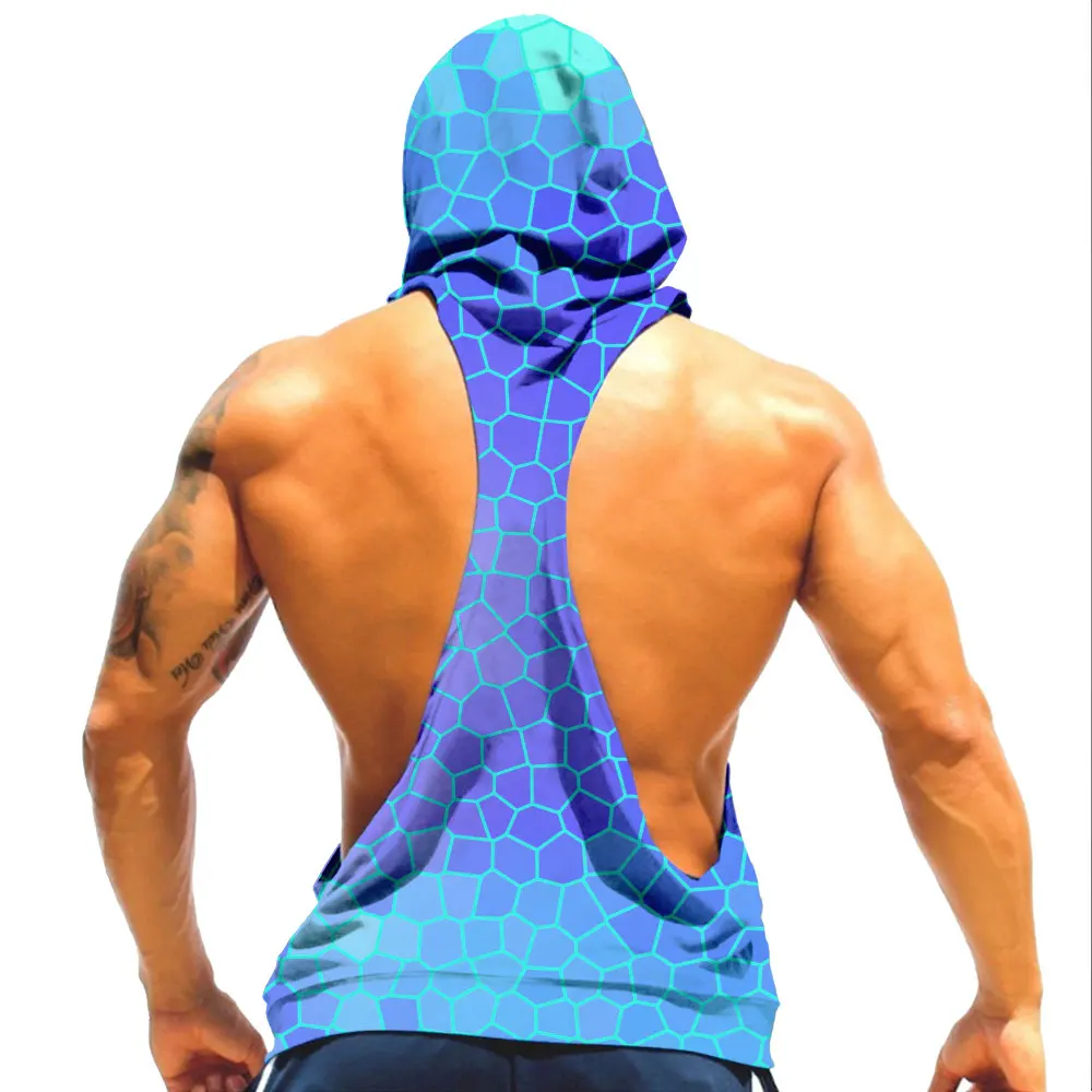 MUSCLE ALIVE мужские худи для бодибилдинга майка для занятия фитнесом спандекс Gymwear мужская одежда худи без рукавов толстовки