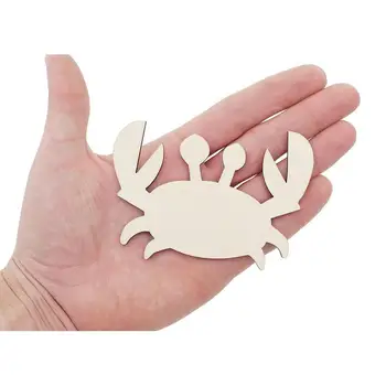 

Wooden Crab Fish Cutout (10cm) Shapes Sea fish Art Projects Craft Decoration Craft Supply Unpainted 1090
