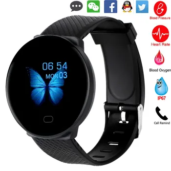 

Smart Band Watch Waterproof Fitness Bracelet Pressure Measurement Tracker Watch Band Smart Bracelet Heart Rate Monitor Men Women