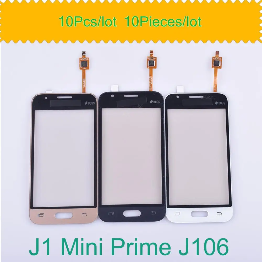 Сенсорный экран для Samsung Galaxy J1 Mini Prime J106 10 шт./лот сенсорный дигитайзер внешнее