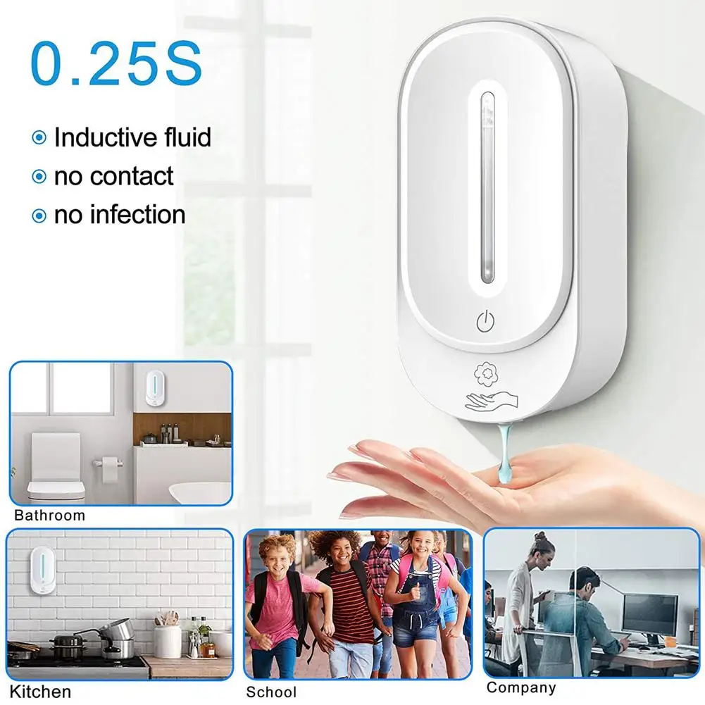 

Bubble Wrap/spray On/gel Style 350ml Automatic Induction Foam Soap Dispenser 0.25s Intelligent Dispenser Liquid Soap Container