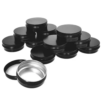 

New Aluminum Tin Cans - 40 Pack 1Oz / 30G Round Metal Tin Container Screw Top Cans Cosmetic Sample Containers Candle Travel Tins