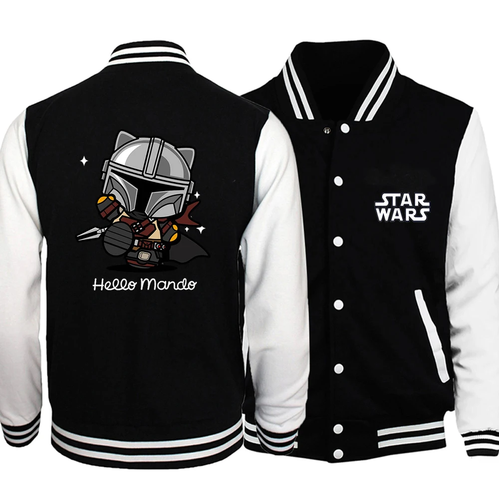 

Mandalorian Men Jackets And Coat 2020 Star Wars Baby Yoda Spring Autumn Mens Papa Jacket And Tracksuit Hiphop Male Uniform Coat