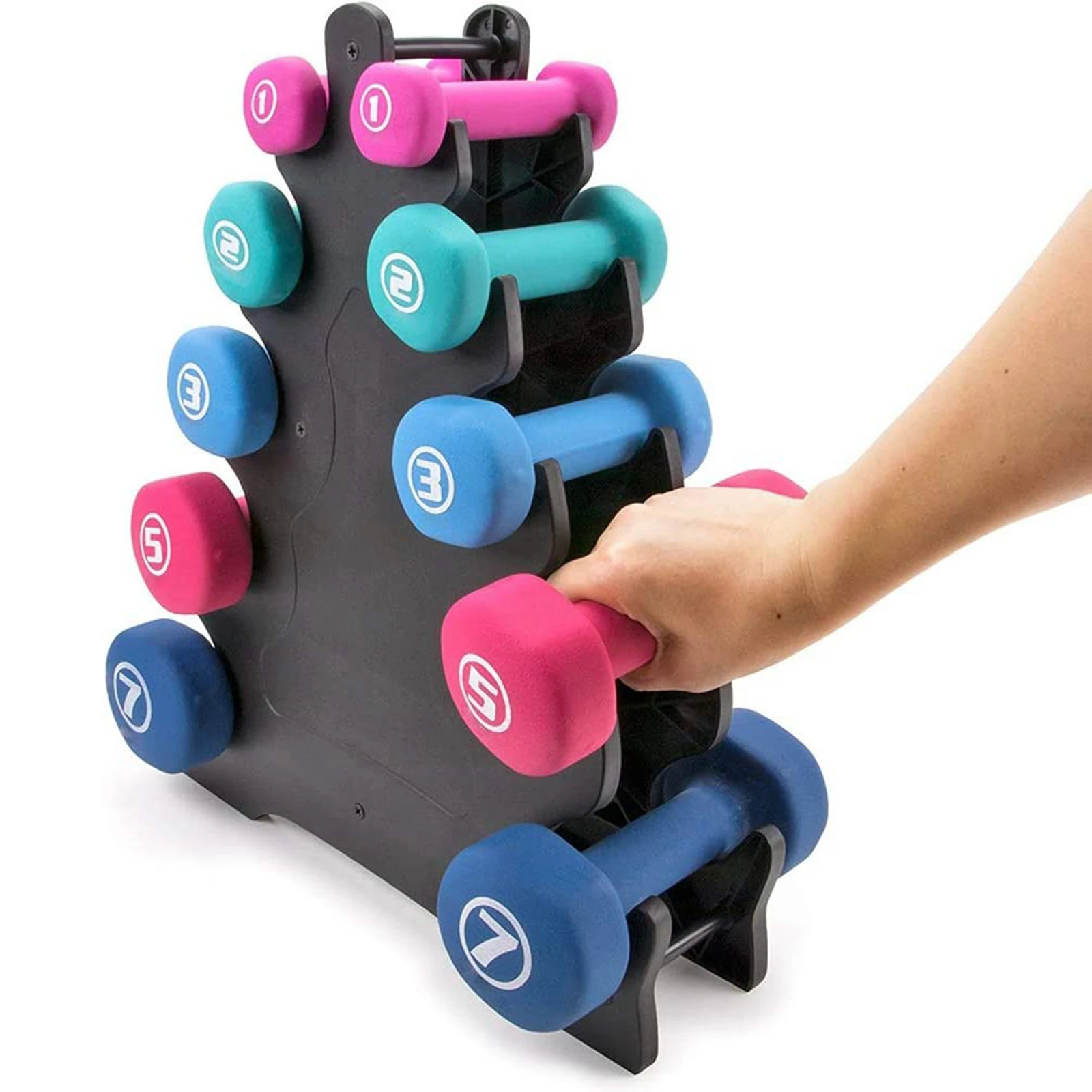 Dumbbell Bracket Triangle Leaves Tree Rack Stands Weight Lifting Holder Home Exercise Fitness Gym Equipment rack Only Racks AliExpress