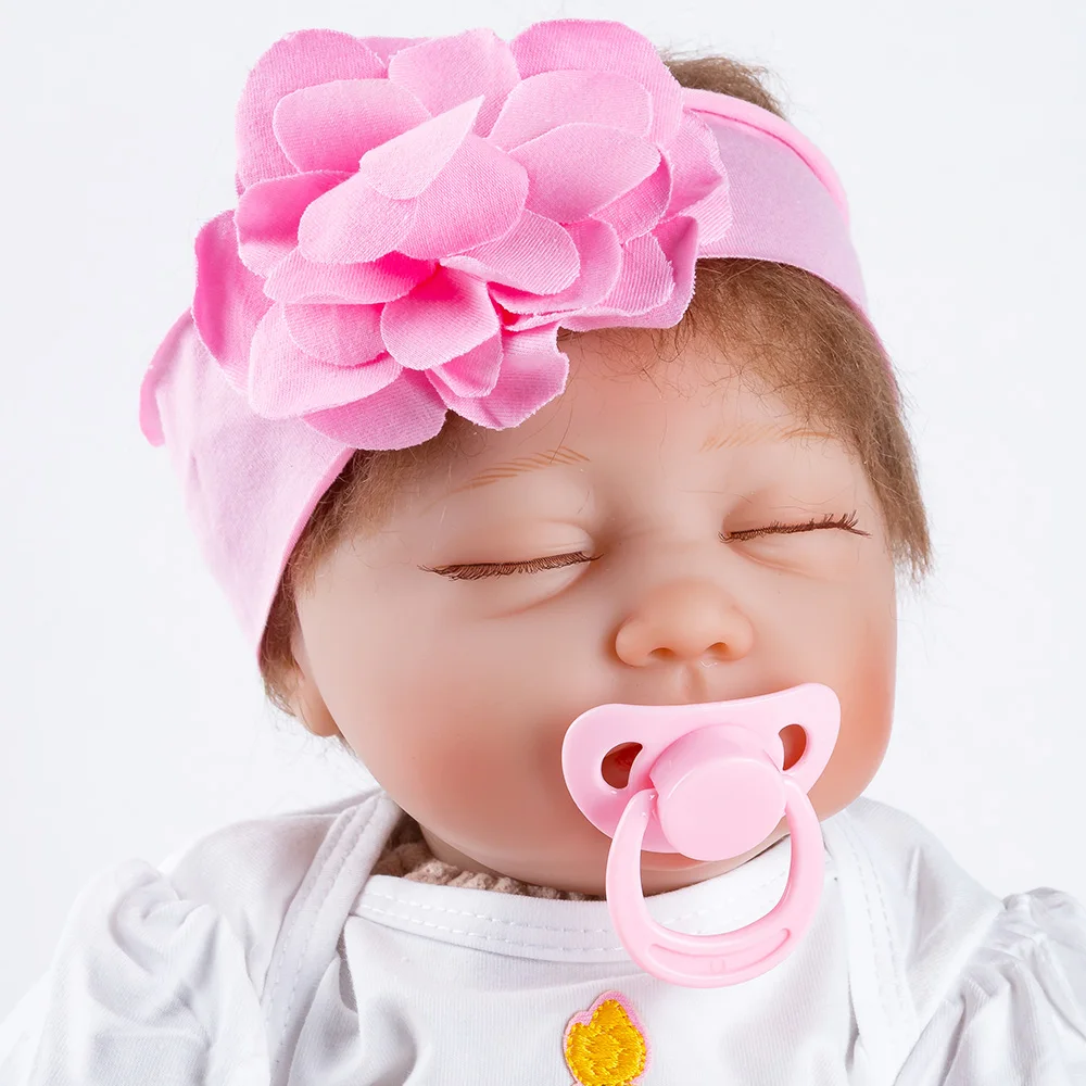 День рождения Reborn Baby Doll Силиконовые Куклы 22 дюймов Принцесса Спящая кукла «подсолуха» для детей, игрушки Bonecas День защиты детей Difts