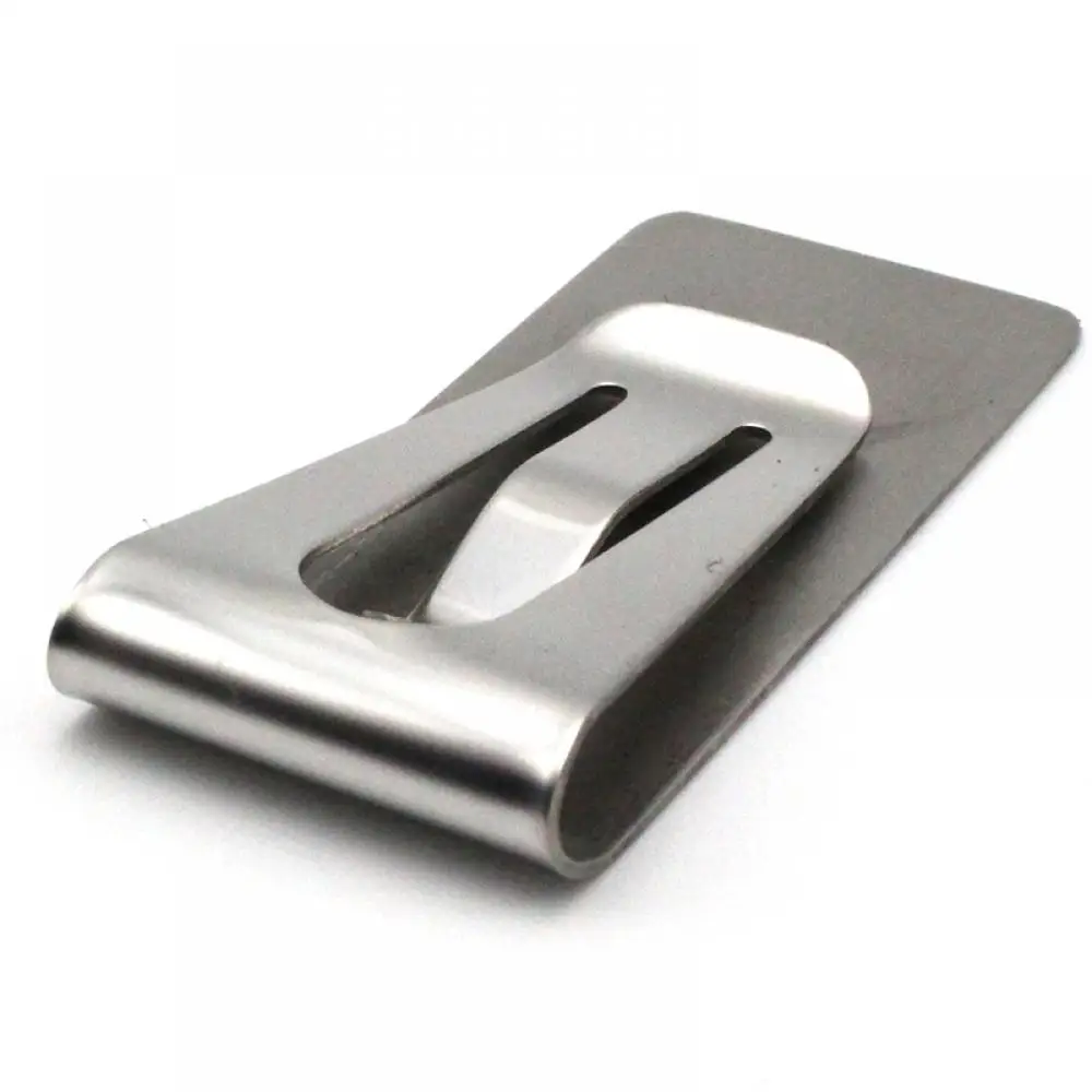 Metal Money Clip Credit Card Holder Stainless Steel Metal Money Clip Cash Bill Clamp Holder