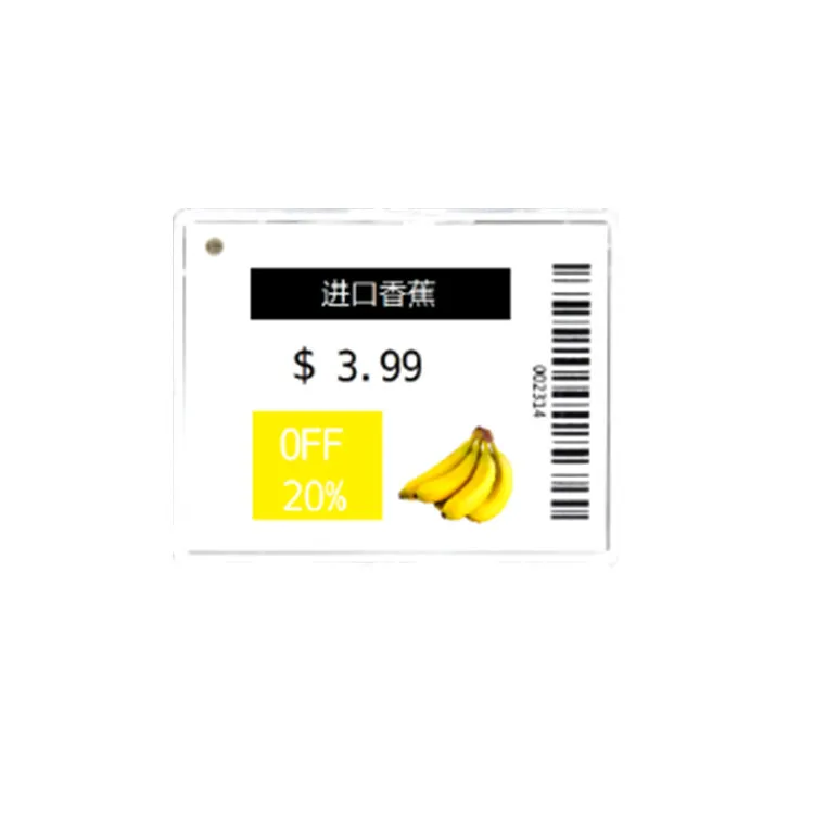 

Highlight 1.54 inch e ink price tag display ESL electronic shelf label for supermarket