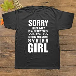 Мужская футболка с надписью This Guy Is about Take A Syrian Girl, Мужская футболка, забавный подарок на день рождения из хлопка, мужские футболки и топы