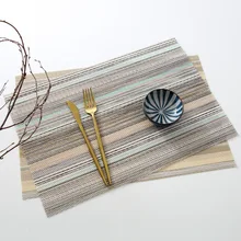 Placemats Non Slip Stain Resistant Anti-Skid Placemats for Kitchen Table Washable Durable PVC Table Mats Woven Vinyl Placemats