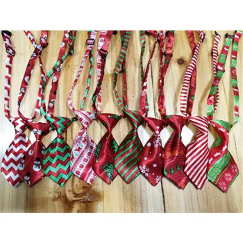 

60PC/Lot Christmas Pet Supplies Snowman Cat Dog Neckties Bowties Adjustable Dog Ties Pet Dog Accessories