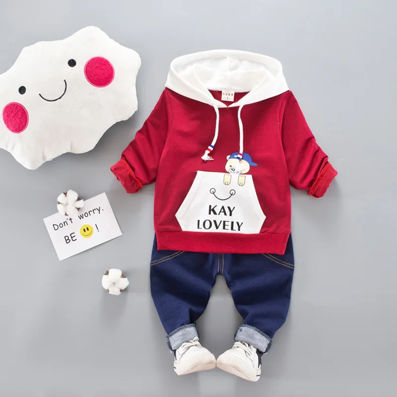 

Childrenswear 2019 Baby Spring Clothing Lettered Children Set Spring And Autumn Long Sleeve Korean-style Casual Slim Fit Case Se