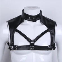 Мужские прозрачные кожаные Фетиш нагрудные ремни Готический ремень подвязки ремень панк человек Связывание тела подтяжки ремни плечевая клетка