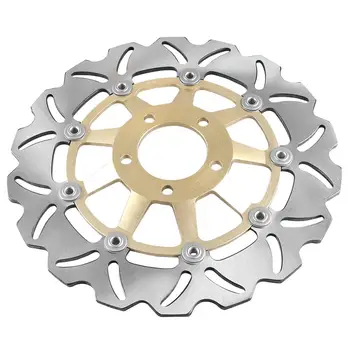 

LUCKMART Front Brake Rotors Disc and Pads Kit for Suzuki BANDIT GSF400 1989-1996 Motorcycle Replacement Accessories Gold