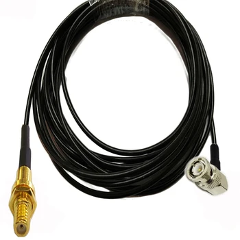 

BNC male Right Angle to M5 Microdot Compatible Connector Female 10-32 UNF Vibration Acceleration Sensor Test Pigtail RG174 Cable 1m 3m 5m 10m