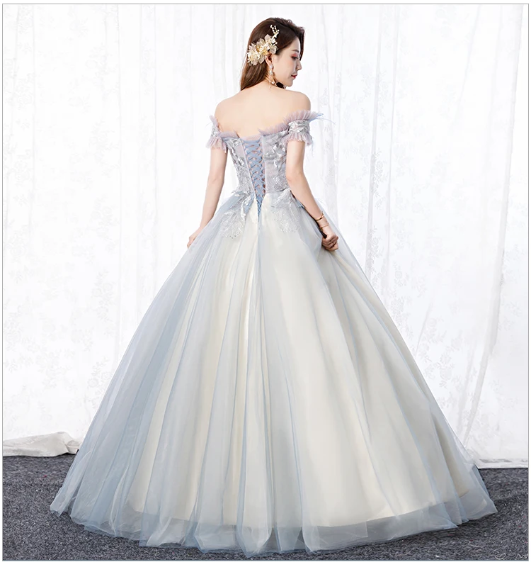 Изготовленное на заказ Королевское голубое праздничное платье vestido de 15 anos de debutante Золушка вечерние платья для выпускного вечера 15 лет