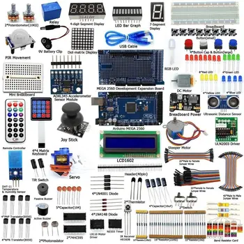 

Upgraded version Mega 2560 Project Complete Starter Kit with LCD1602 IIC Ultrasonic Sensor for Arduino with Tutorial