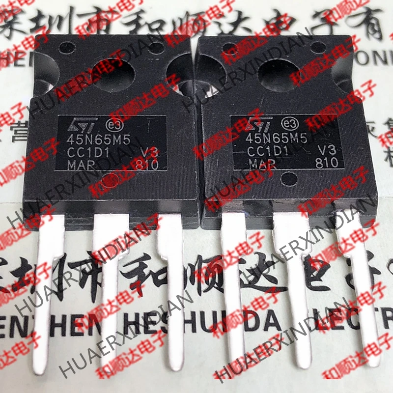 10 TEILE/LOS Neue und original 45N65M5 STW45N65M5 ZU 247 710V 35A ...