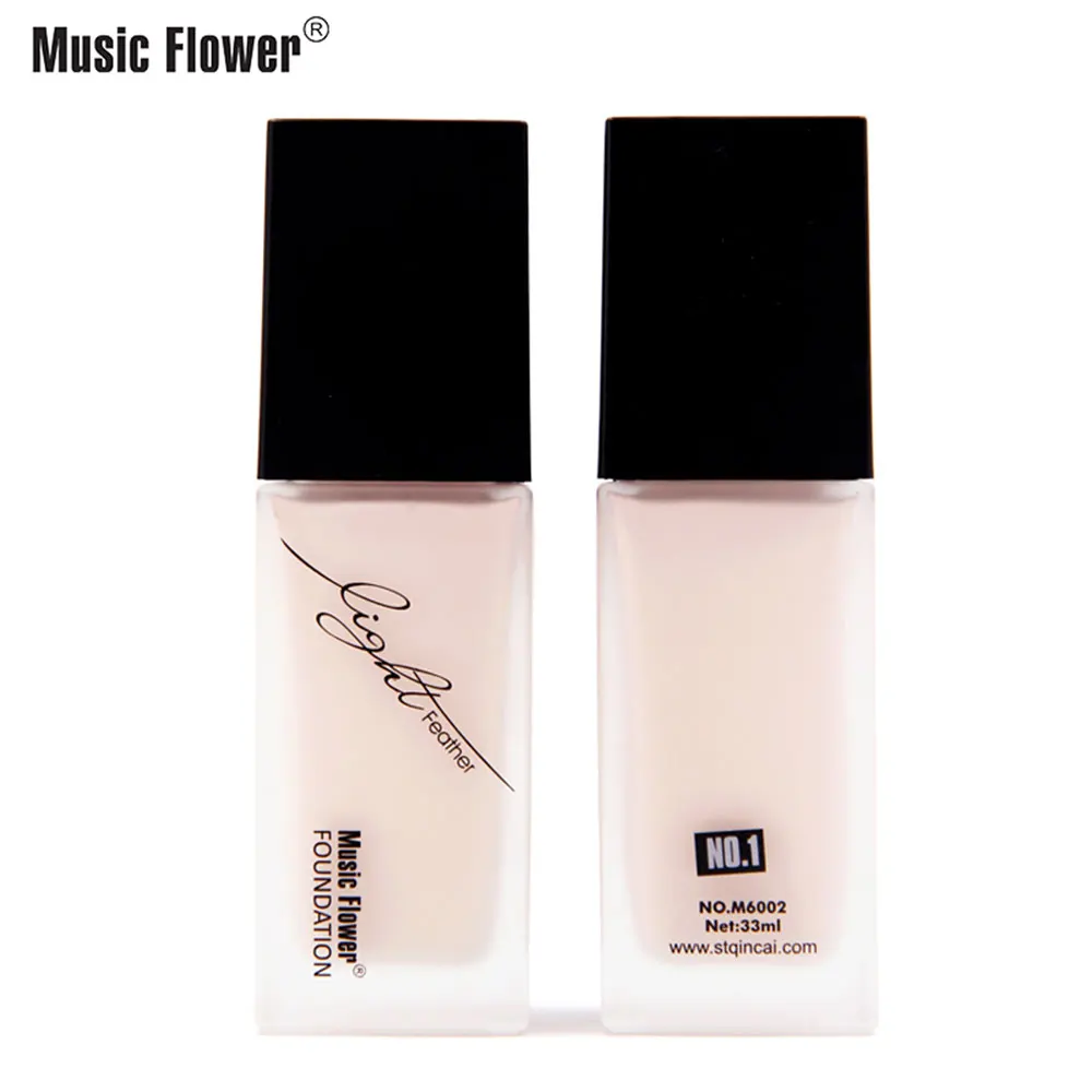 Music Flower Водонепроницаемый увлажняющий длинный прочный свет перо телесного цвета мышцы освежающий увлажняющий основа под макияж База
