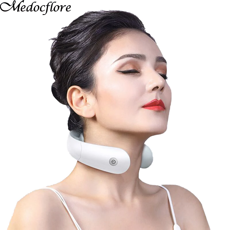 

Smart Electric Massage For Neck Cervical Multifunctional Hot Compress Bluetooth APP Control Back Relaxation Shoulder Instrument