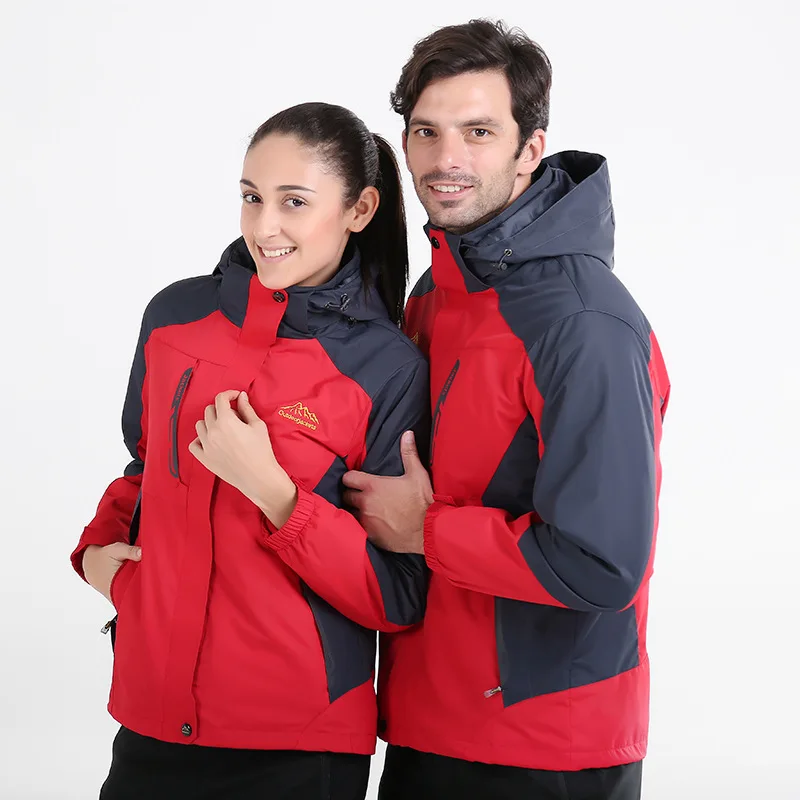 Couple casual school uniform spring and autumn warm long sleeve waterproof and windproof outdoor sports suit