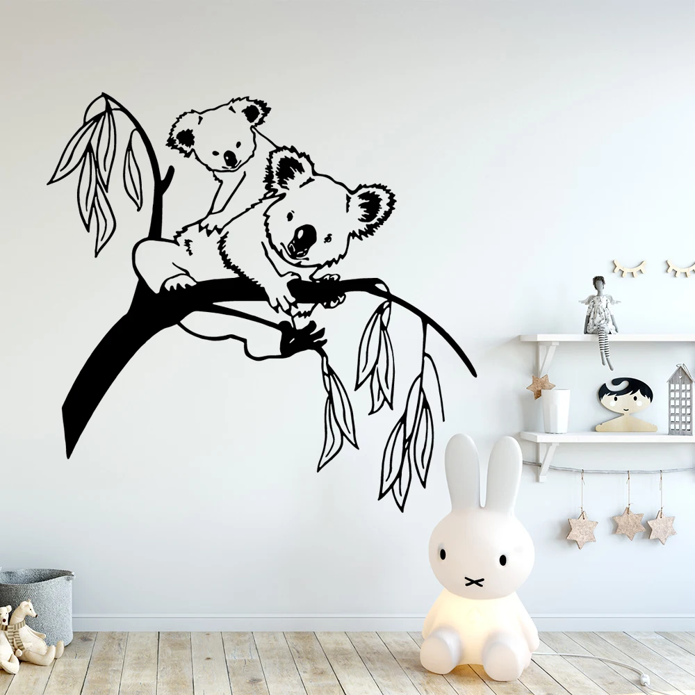 Cute Sticker Koala Wall Decal Vinyl 