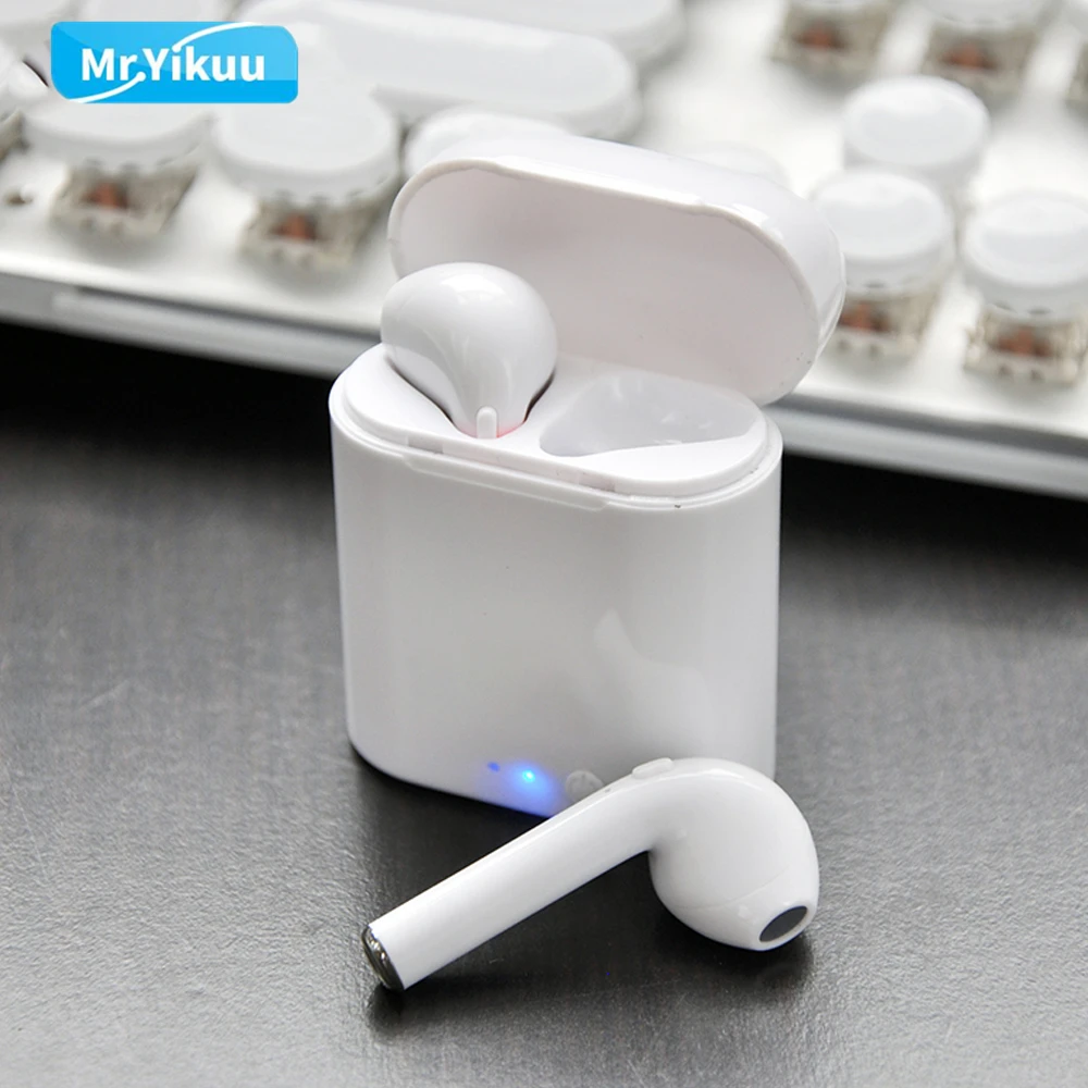 

Free Shipping Bluetooth Headphone Wireless Headphone Headsets Stereo In-Ear Earphones With Charging Box For Huawei and Android