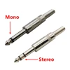 2Pcs 6.35 mm 1/4 Jack Mono Male Audio Plug Cable Wire Adapter Connector ► Photo 2/6