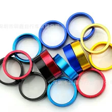 Передняя вилка шайбы для горного велосипеда, алюминиевая шайба из сплава, цветная шайба, передняя вилка, гарнитура, шайба, прокладка 10 размеров