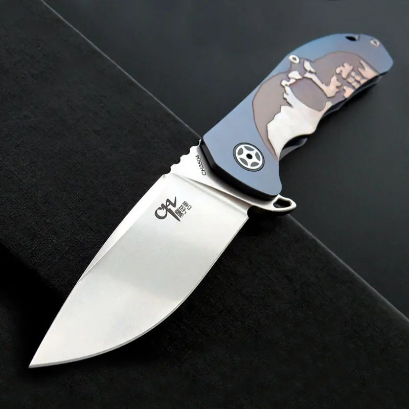 CH3504 Folding Knife S35VN Steel Titanium Handle Ball Bearing High Hardness Outdoor Camping Survival Collection EDC Tool Knives |