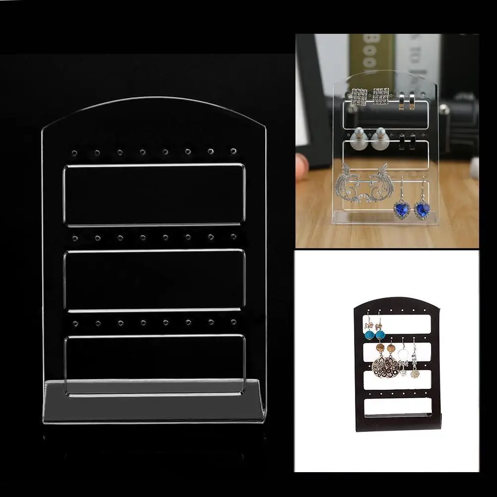 

Earrings Ear Studs Display Rack Stand Jewelry Organizer Holder 24 Holes Earrings Display Display Show Show Jewelry
