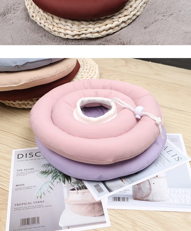 Pet Waterproof Elizabethan Collar Soft Ring Cat Dog Wound Healing Anti-Scratch Anti-Licking Headgear Cat Collar Shame Circle