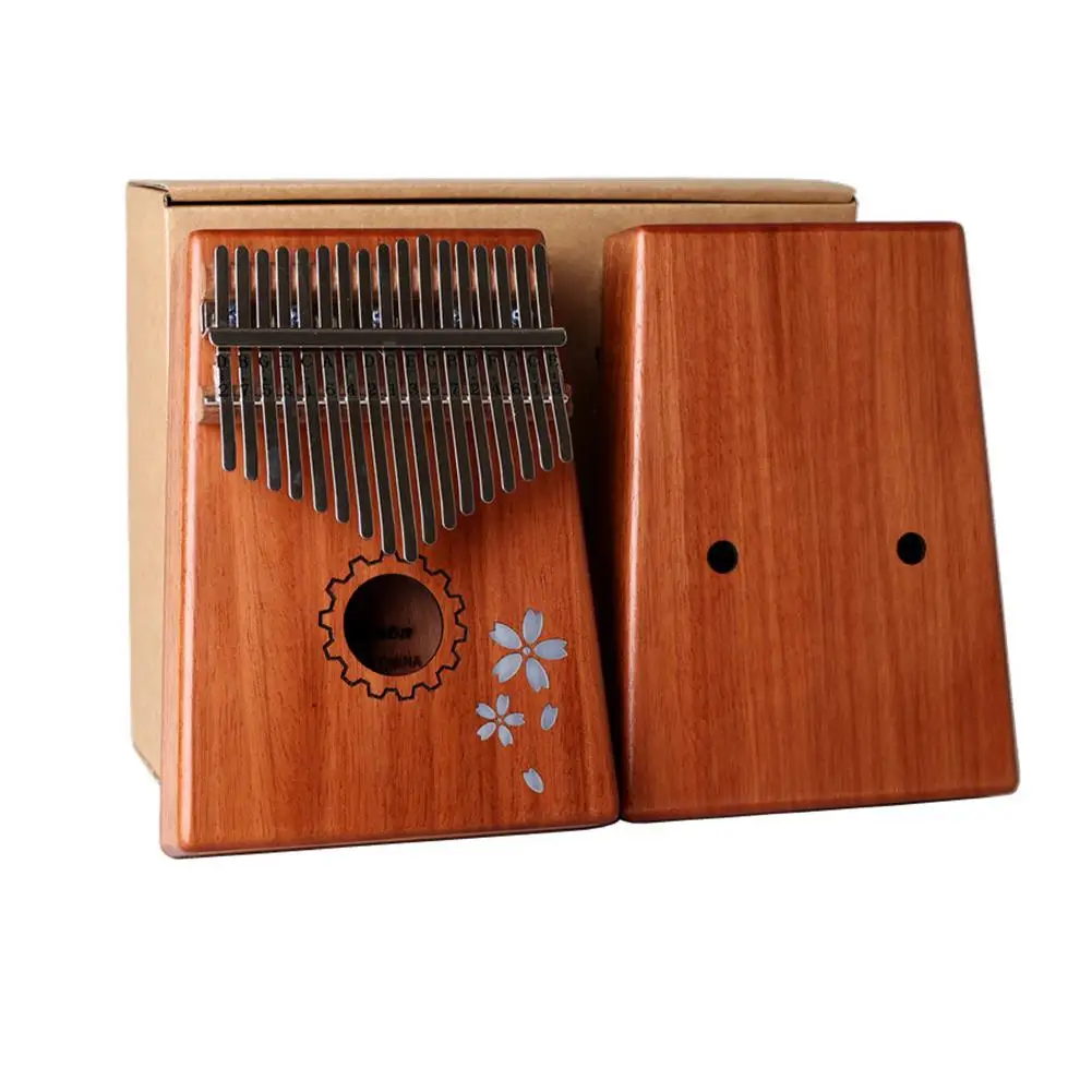17 клавиш Kalimba Mbira Африканский красное дерево палец пианино деревянная клавиатура перкуссия музыкальный инструмент подарок K-T17M