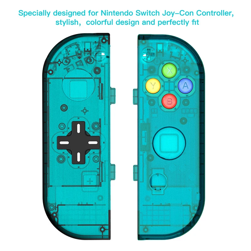 Blue Joy con Myriann(D-PAD версия) замена деталей корпуса для kingd переключатель контроллер NS Joy-Con оболочка игровой консоли переключатель чехол - Цвет: Blue Joy con
