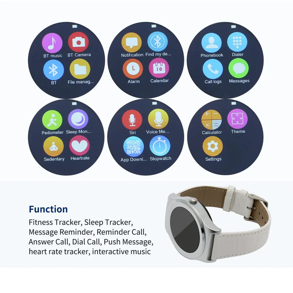 Silver 4.0 Smart Watch 1.3 inch Screen Heart Rate Monitor Pedometer Music for iOS Android SmartWatch for NeecooV3 Silver 4.0 Smart Watch 1.3 inch Screen Heart Rate Monitor Pedometer Music for iOS Android SmartWatch for NeecooV3