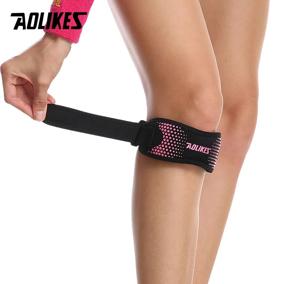 AOLIKES 1PCS Patella Tendon Straps, Brace Knee Support Patellar Stabilizer For Running Hiking Tennis Jumping Arthritis_voghion.com