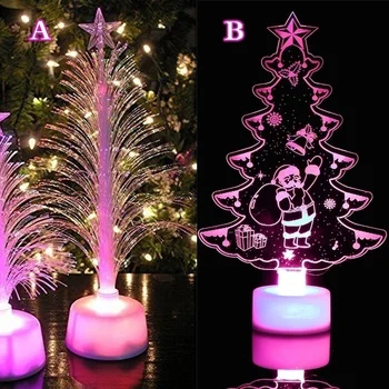 

LED color changing mini Christmas tree Christmas tree family dining table party decoration charm perfect gift colorful lights