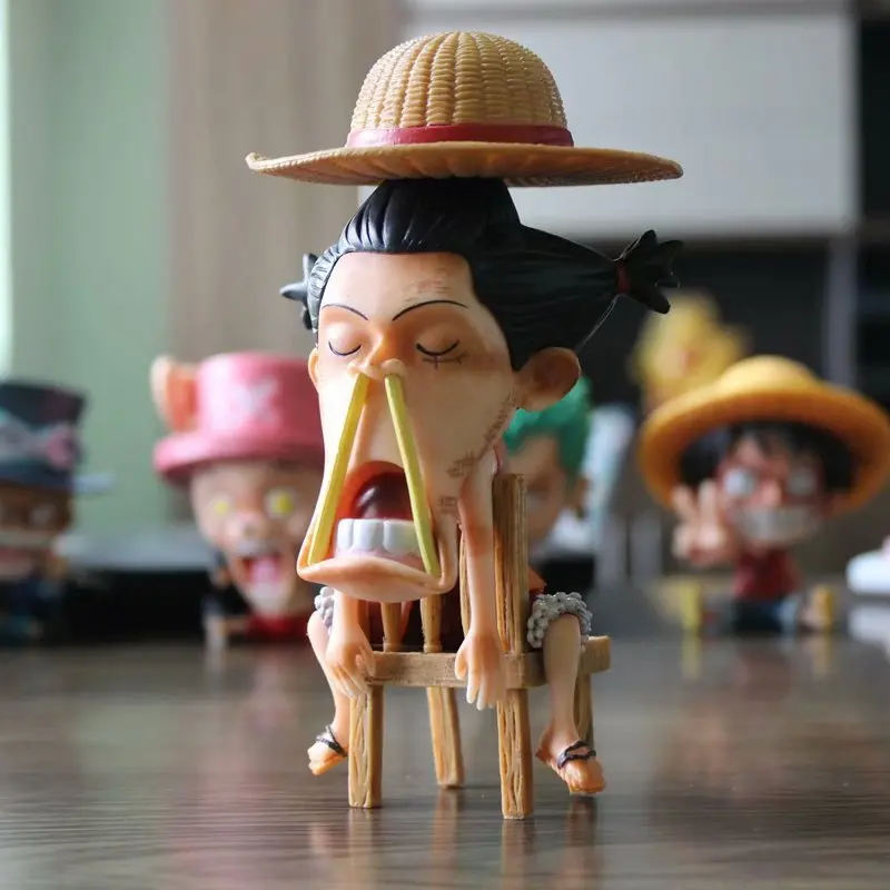

One Piece GK Funny Sleepy Two Cargo Two Committed Sauron Luffy Sanji Gift Decoration Boxed Garage Kit Model