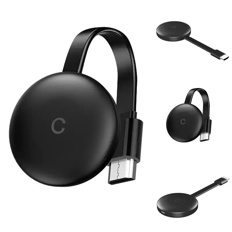 2.4G Chromecast 1080P HDMI HDR Streaming Mobile Wireless Player WiFi Apps