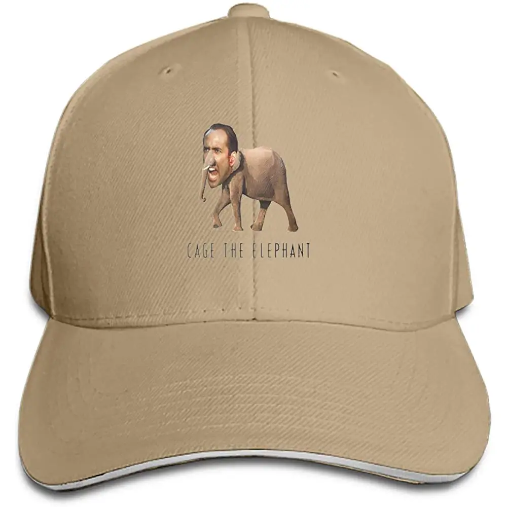 Унисекс смешная клетка слон регулируемая бейсболка папа шляпа