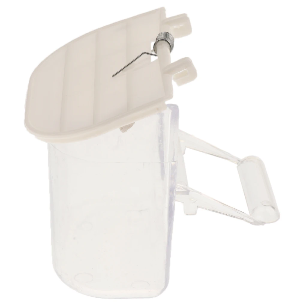 No Mess Split Bird Feeder - Seed Food Feeding Container with Perch Cage Accessories