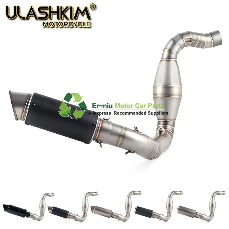 

Motorcycle Full System Exhaust Muffler Escape Slip On for bmw G310R G310GS G 310R G 310GS Middle Contact Pipe